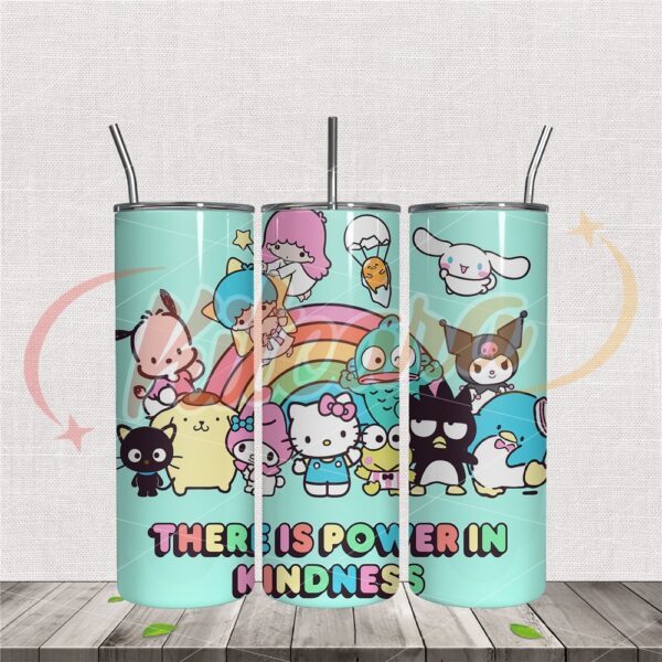 sanrio-characters-there-is-power-in-kindness-20oz-tumbler-wrap-png
