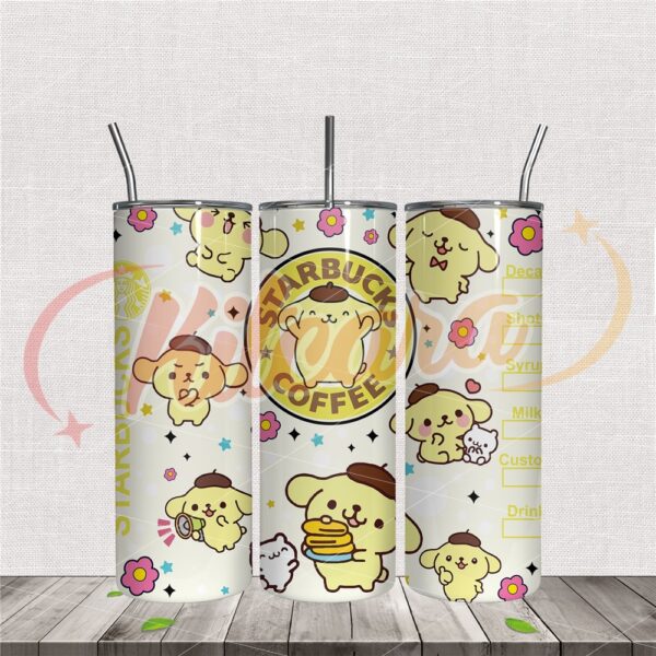 pompompurin-starbucks-coffee-20oz-tumbler-wrap-png