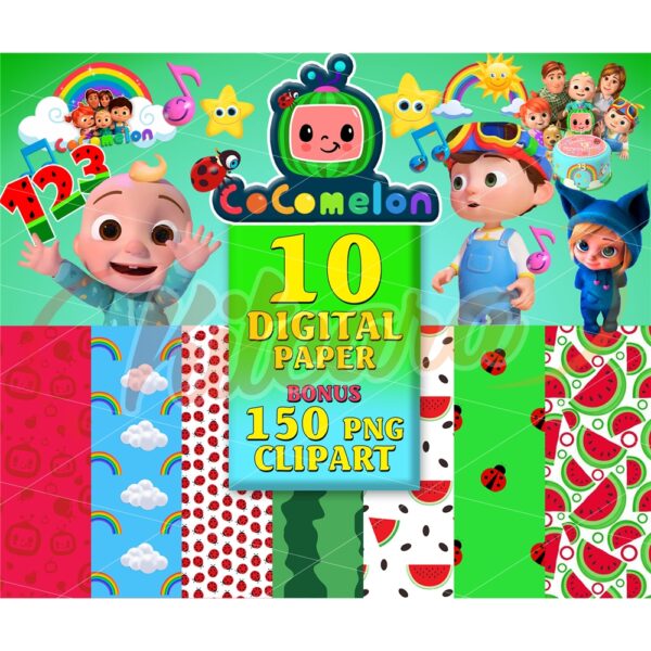 10-cocomelon-digital-paper-clipart-watermelon-rainbow-cocomelon-font-cocomelon-family-cocomelon-characters-png