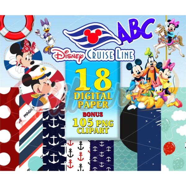 18-cruise-digital-paper-mickey-mouse-font-mickey-mouse-paper-nautical-paper-nautical-clipart-disneyland-png