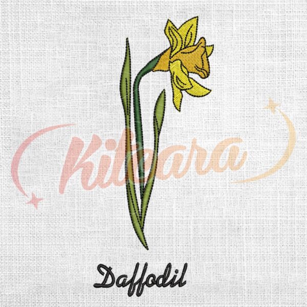 yellow-daffodil-mother-day-floral-embroidery