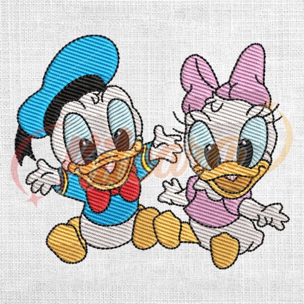 chibi-donald-daisy-duck-valentine-couple-matching-embroidery