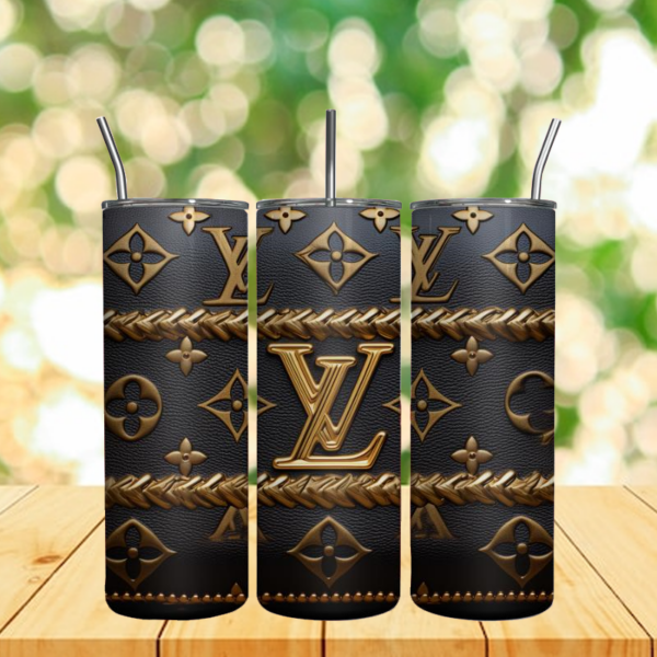 Black And Gold Louis Vuitton 3D Tumbler