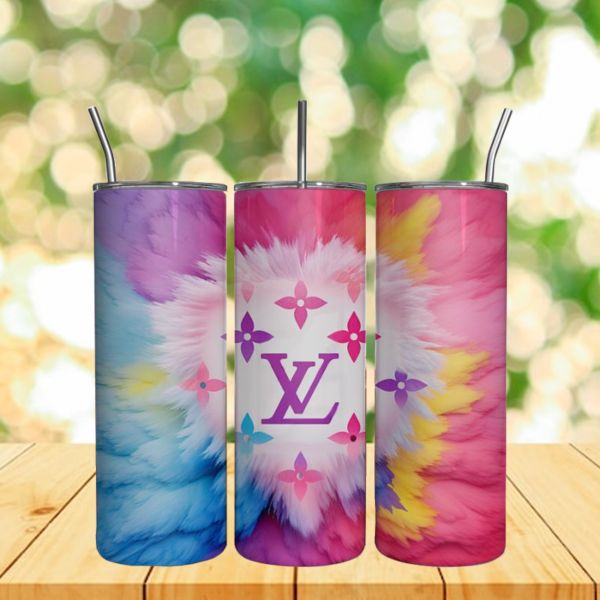 LV Hole Logo 3D 20Oz Tumbler Wrap Fashion