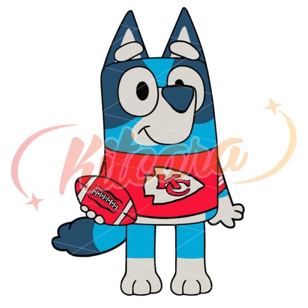 bluey-kc-chiefs-football-svg