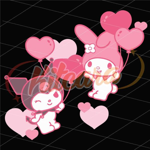 my-melody-and-kuromi-valentine-day-hearts-svg-valentine-svg-melody-svg-kuromi-svg-my-melody-and-kuromi-svg-couple-s