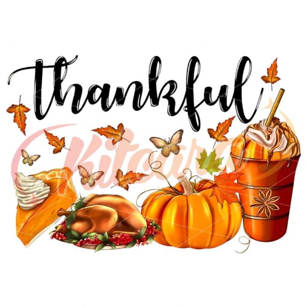 thankful-png-pumpkin-pie-thanksgiving-bible-turkey-sweater-leaves-fall-autumn-orange-digital-sublimation-design-hand