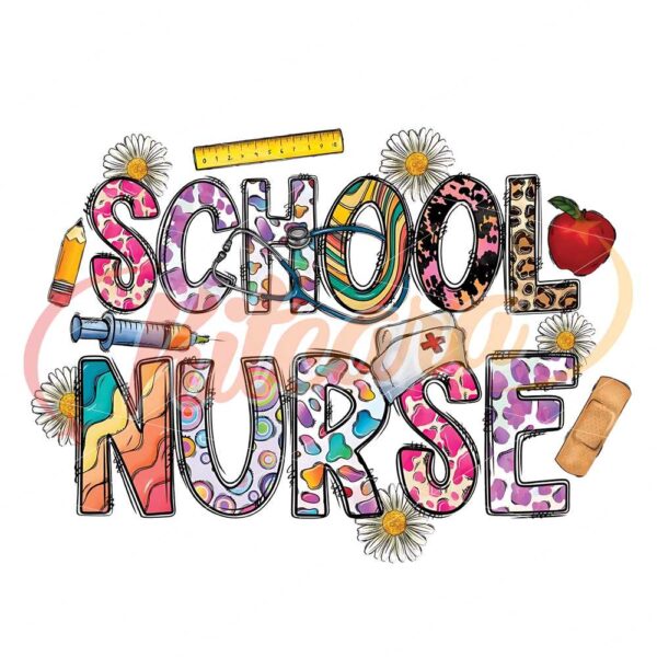 school-nurse-sublimation-design-png