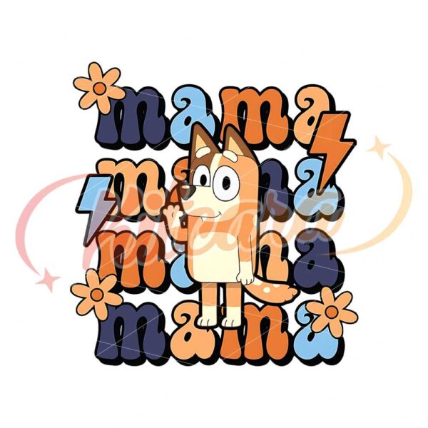 bluey-mama-background-png-best-sublimation-design-download