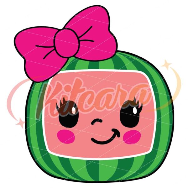 cocomelon-with-bow-design-png