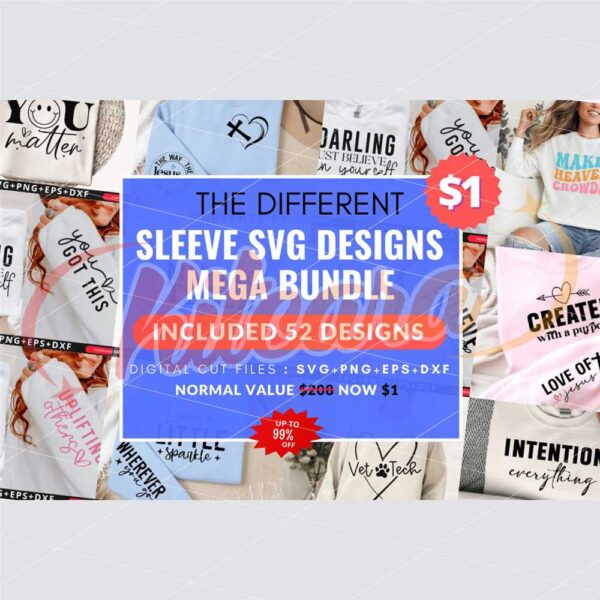 different-mega-sleeve-tshirt-svg-bundle