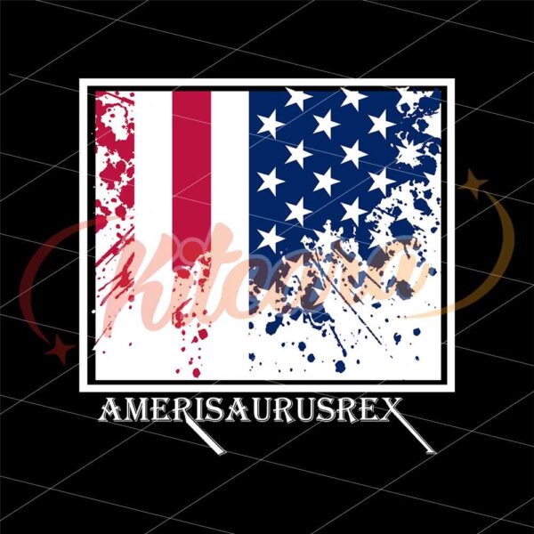 amerisaurus-rex-american-flag-svg