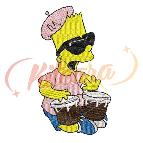 the-simpsons-bart-drumming-embroidery-png