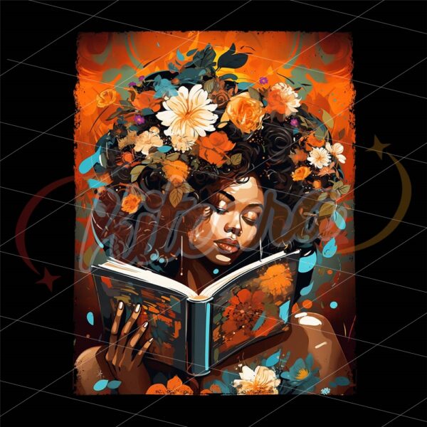 black-girl-reading-book-colorwater-sublimation-png